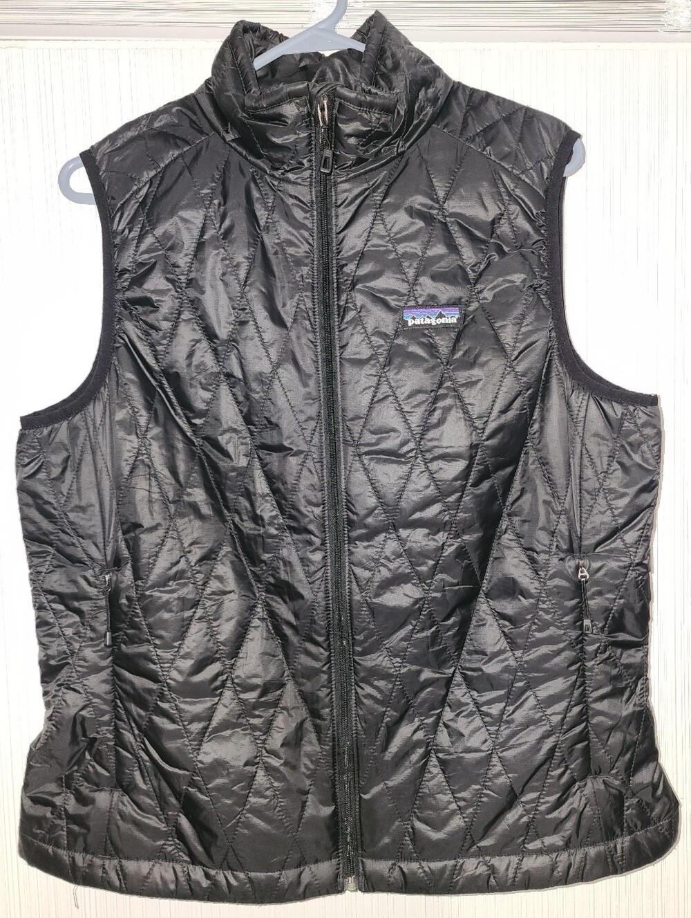Patagonia Black Quilted Insulated Vest, Womans Large